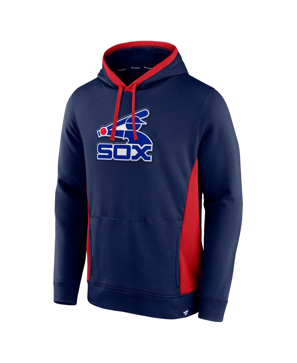 Fanatics Men's Navy Chicago White Sox True Classics Fanarama Pullover Hoodie In Navy
