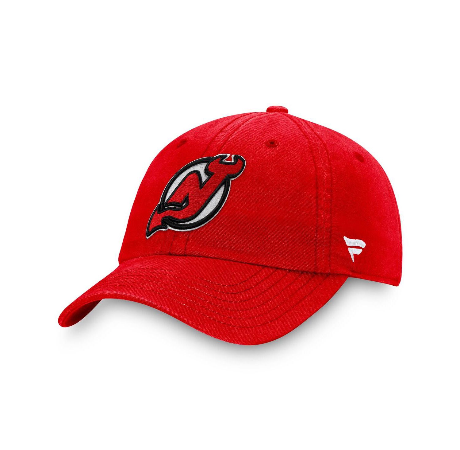 Men's Red New Jersey Devils Core Primary Logo Adjustable Hat