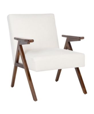 One Pack Polyester walnut-finished A-frame base Emyr Arm Chair