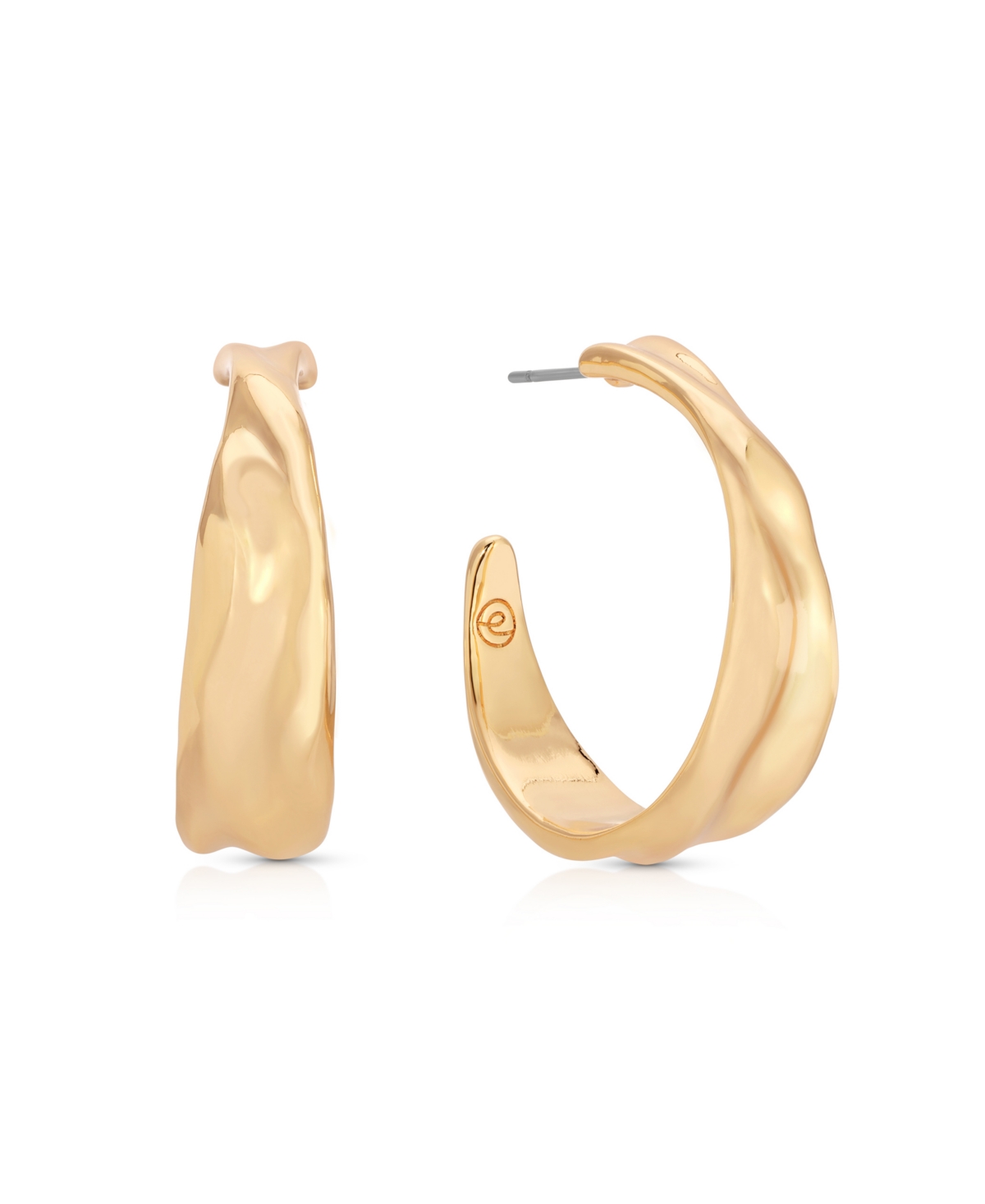 Ettika Liquid Luxe Hoop Earrings In Gold