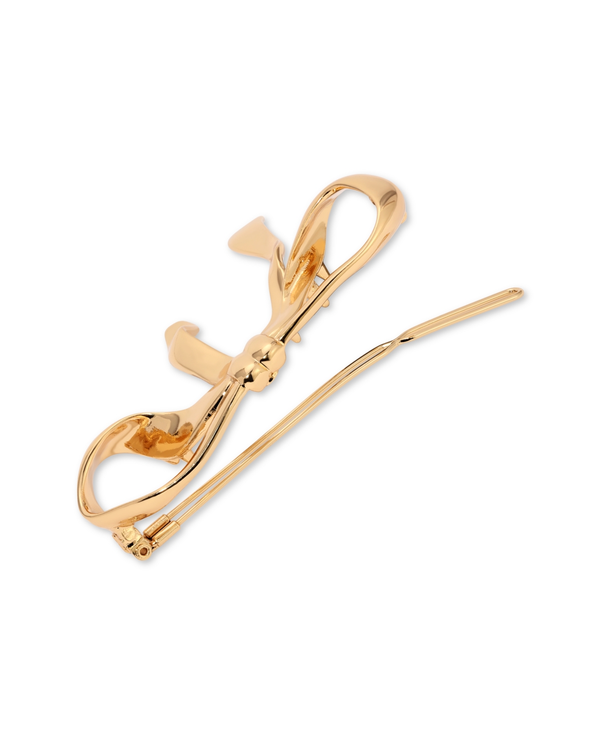 Ettika Organica Bow Hair Barrette In Gold Tone In Gold