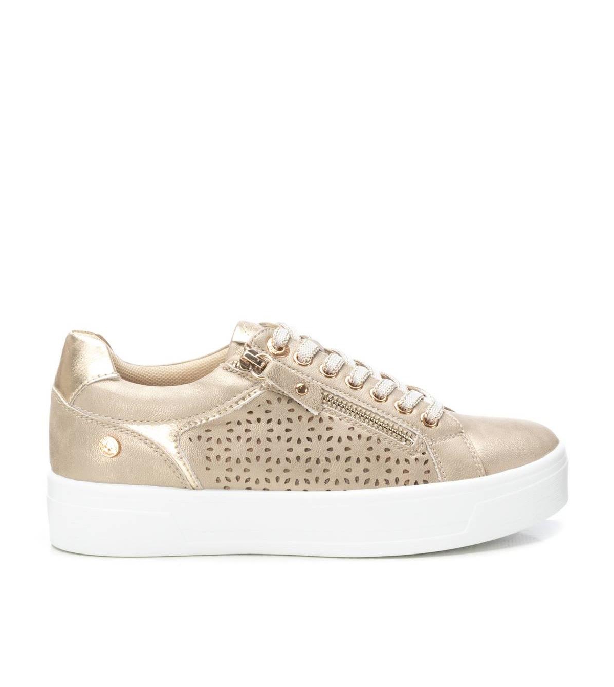Women's Casual Sneakers By Xti - Gold