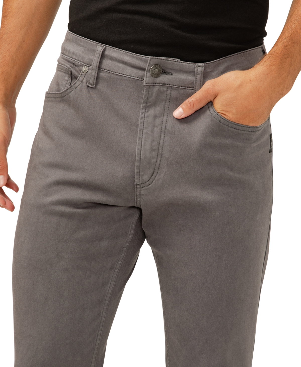 Shop Silver Jeans Co. Men's Machray Athletic Fit Straight Leg Pants In Slate Gray