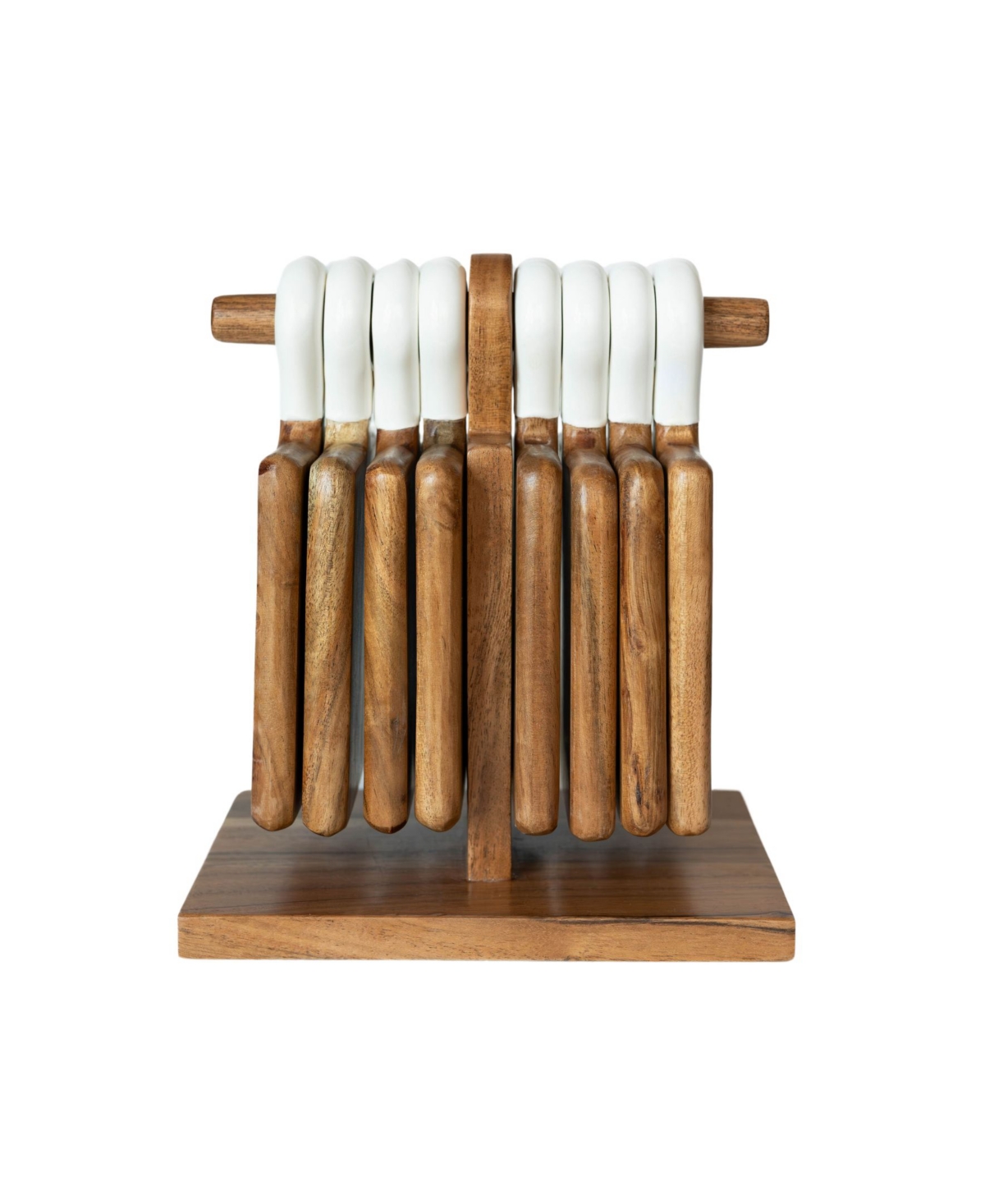 Jeanne Fitz Wood Plus Collection Mini Charcuterie Board, Set Of 8 In Brown