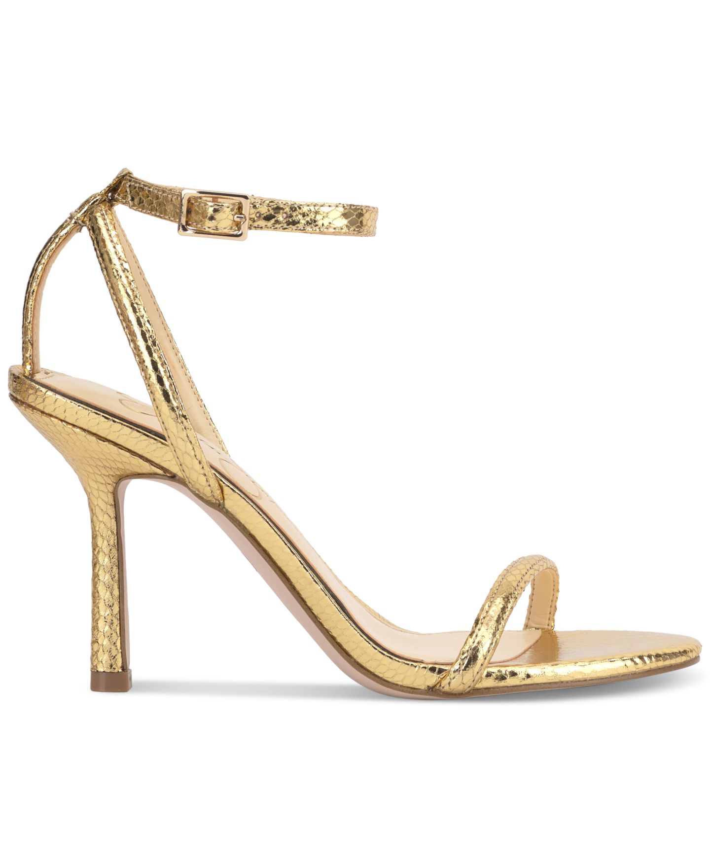 Женские сандалии Jessica Simpson Baharia Ankle-Strap Dress Sandals, цвет: Золотой змеиный — фото 2