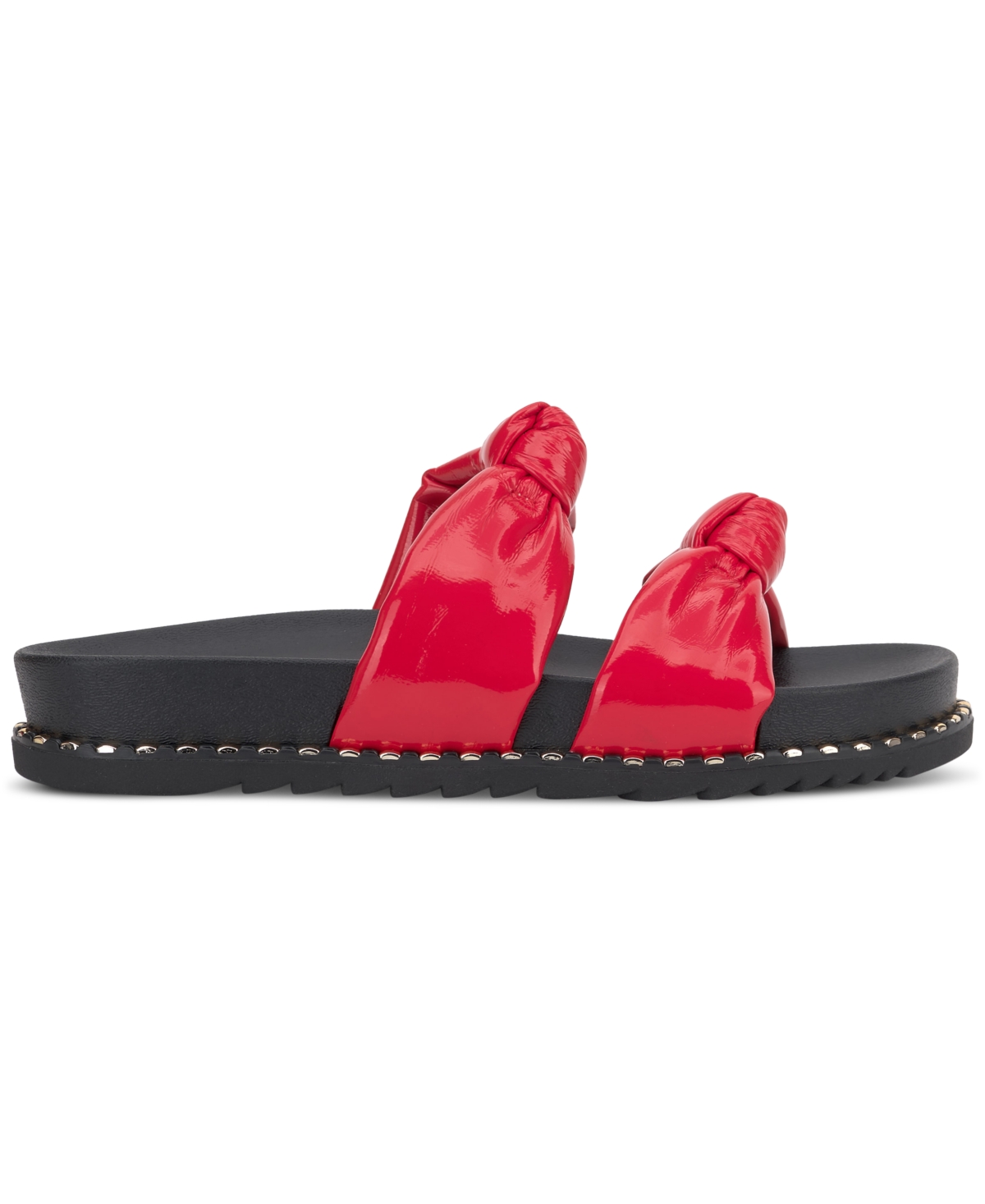 Jessica Simpson Caralyna Platform Slide Sandal In Poppy Patent