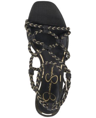 Women's Azimma Block-Heel Strappy Rope Sandals