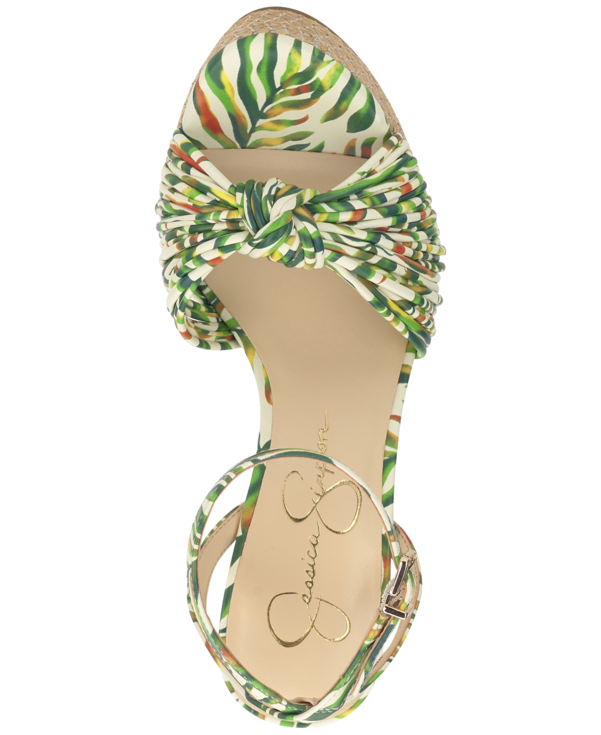 Jessica Simpson Immie Platform Sandal In Green Jungle Multi