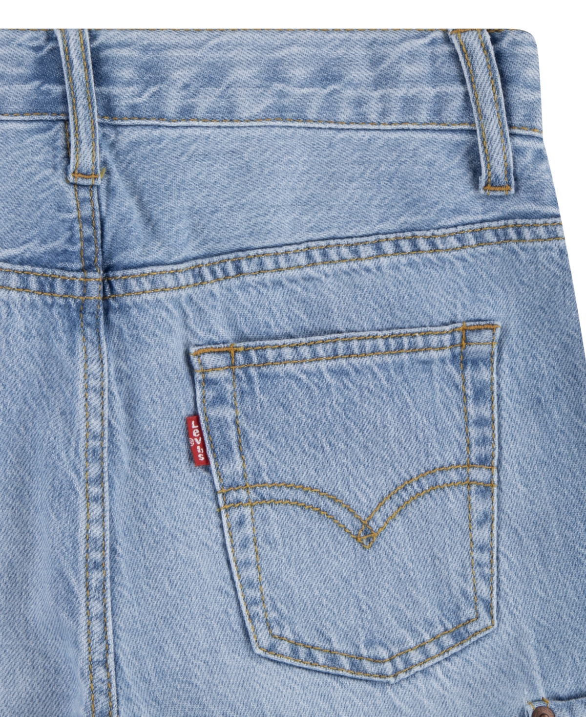 LEVI'S BIG BOYS DENIM CARGO SHORTS 