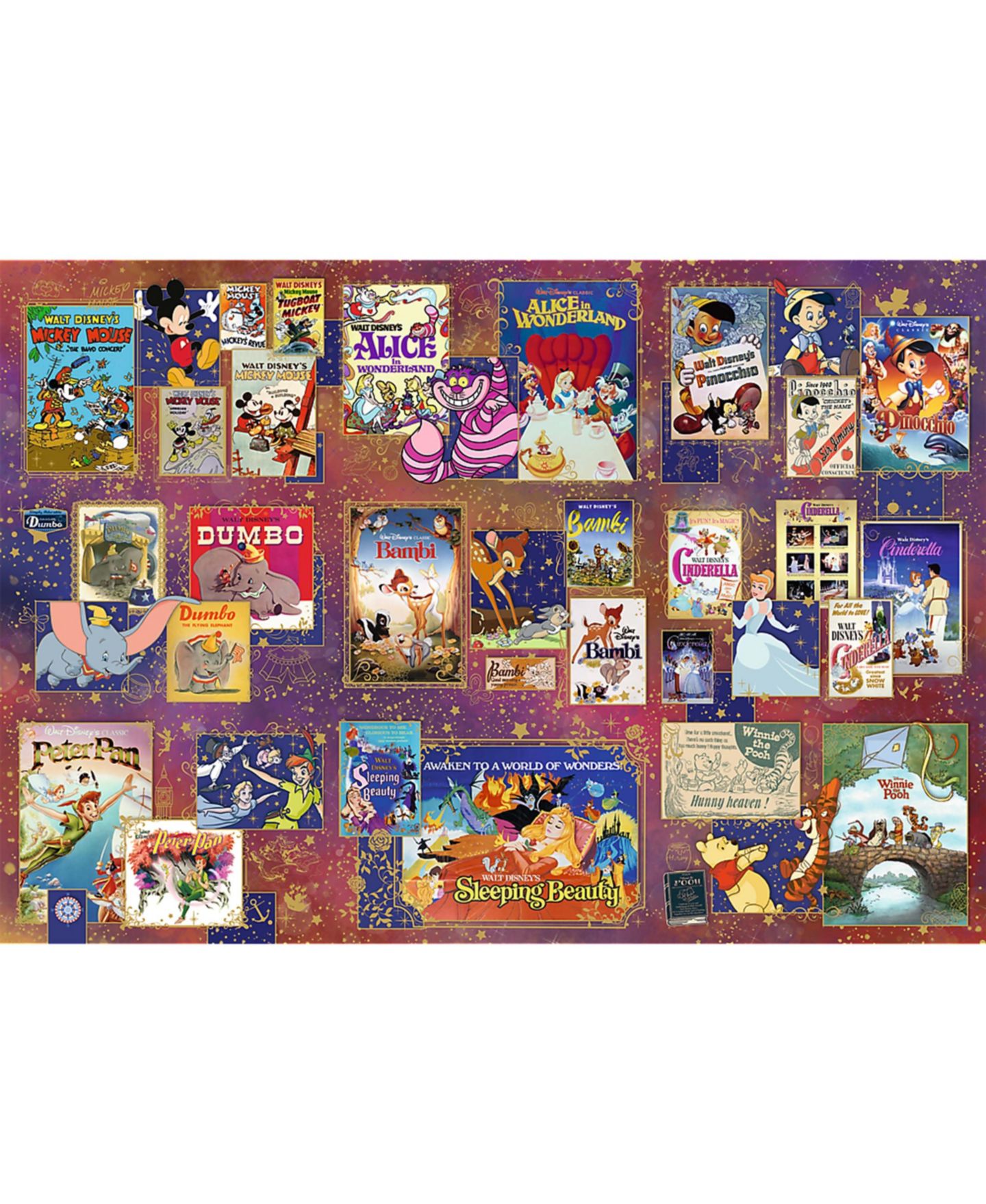 Детская игрушка Trefl The Golden Age of Disney 13,500-Piece Puzzle, Ages 12+ — фото 2
