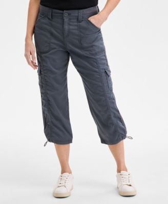 Women's Mid-Rise Cargo Capri Pants