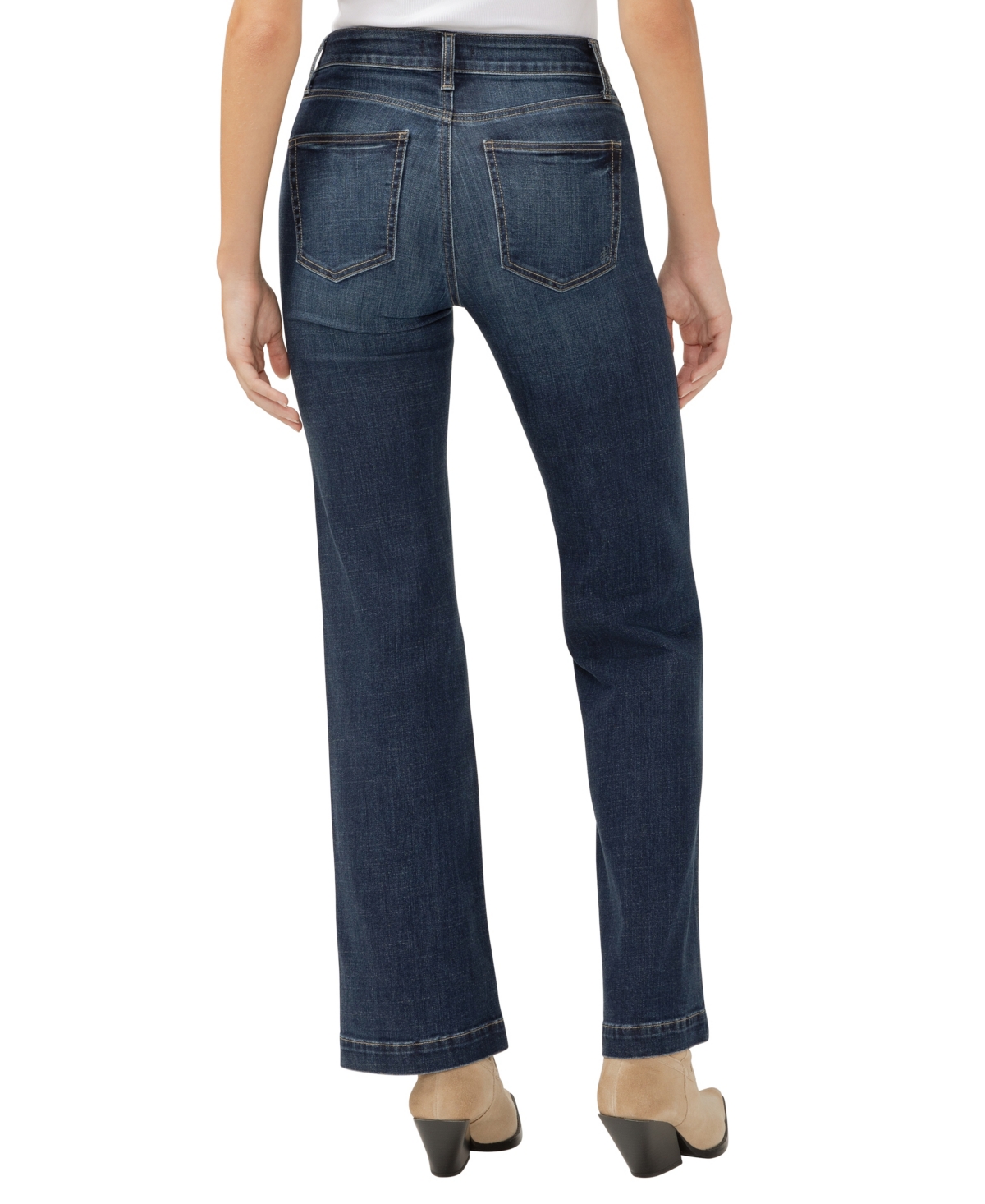 Shop Silver Jeans Co. Women's Avery High Rise Curvy Fit Trouser Jeans In Indigo