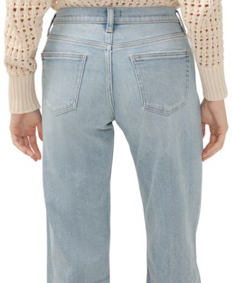 Women's Mid Rise Relaxed Straight Leg Jeans