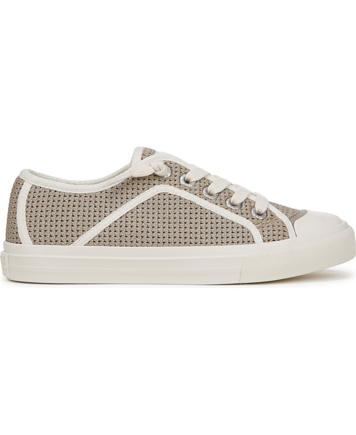 Blowfish Malibu Women's Mystical Lace Up Platform Sneakers In Taupe,silver Metallic Weave
