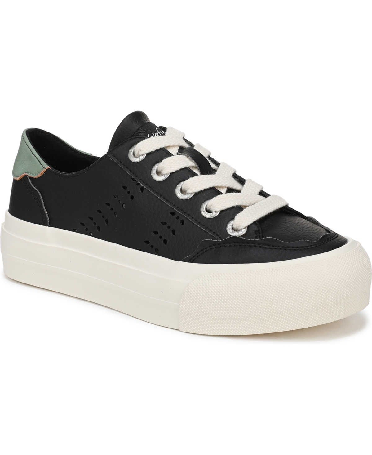 Shop Blowfish Malibu Women's Shade Lace Up Platform Sneakers In Black Faux Leather
