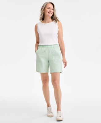 Style & Co - Petite Pull-On Mid-Rise Shorts