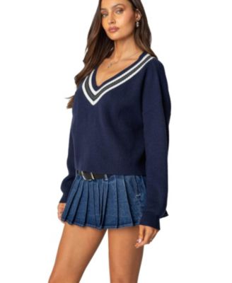 Womens Lauryl V Neck Sweater