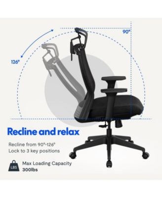 C4B Ergonomic Mesh High-Back Office Chair, Black