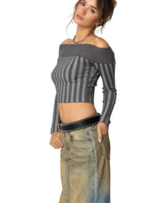 Womens Daren Off Shoulder Knit Top
