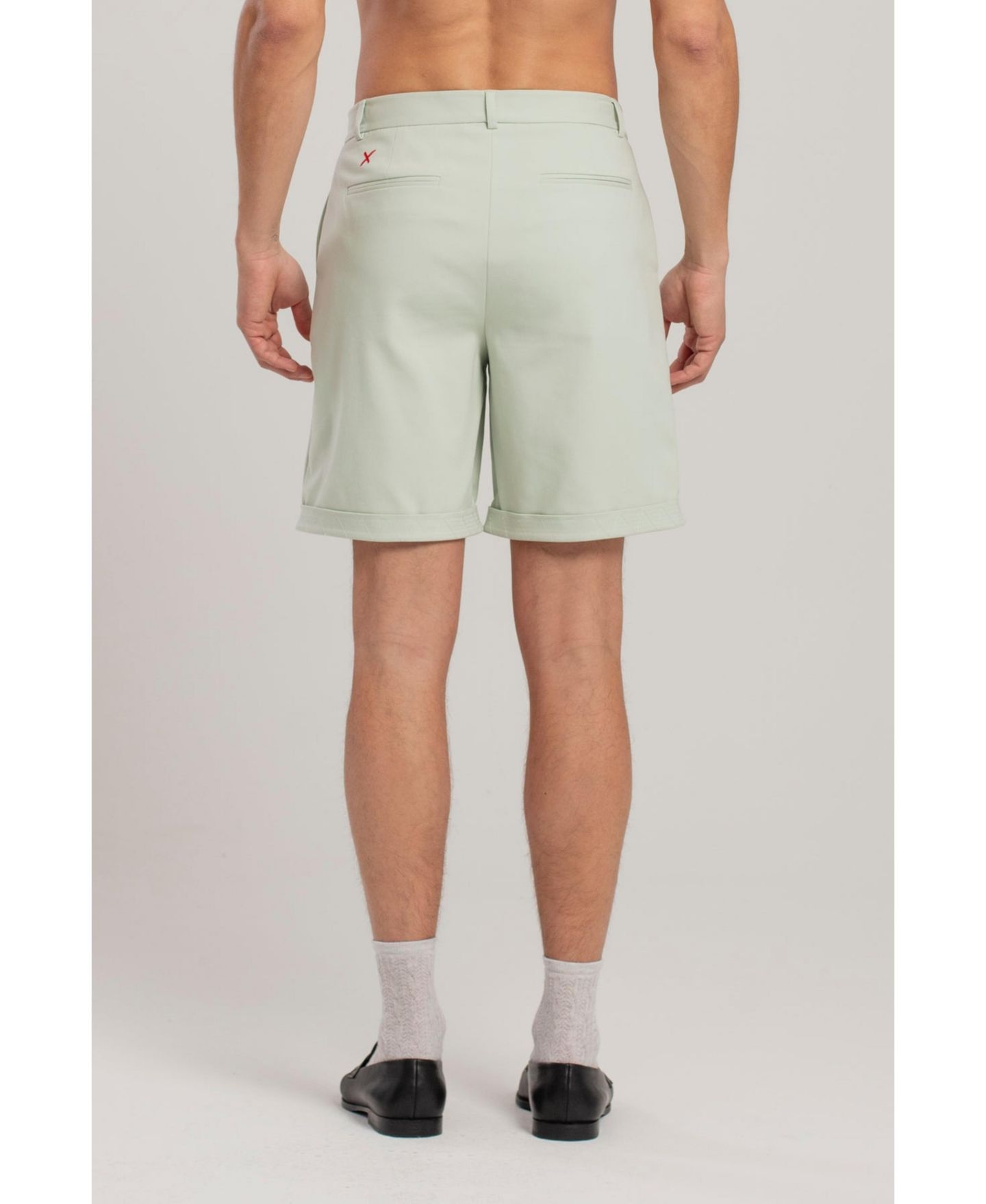 Мужские шорты PCFG Double-Zip Cotton-Blend Casual, цвет: Surf Spray — фото 2
