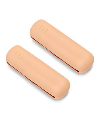 2 Pack Travel Cosmetic Makeup Brush Holder - Portable & Waterproof Silicone Organizer