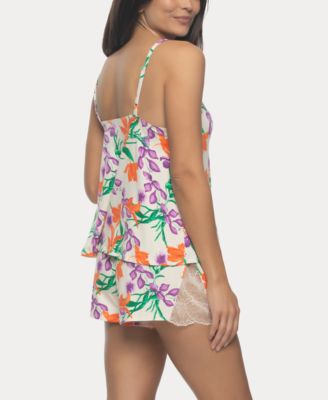 Women's Desiree Short Sleeve Pajama Camisole and Short Set