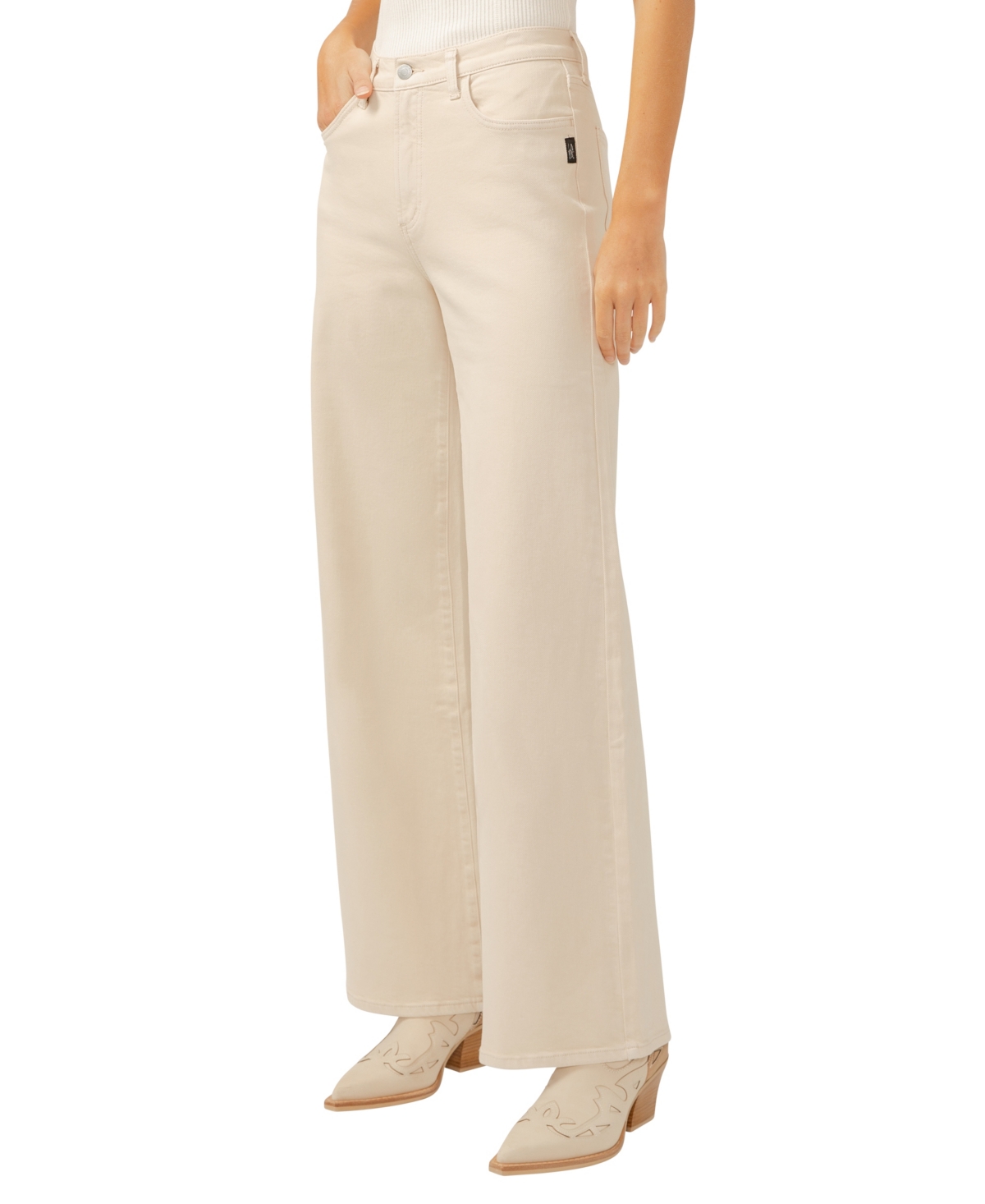 SILVER JEANS CO. WOMEN'S HIGHLY DESIRABLE HIGH RISE ULTRA-WIDE LEG JEANS 