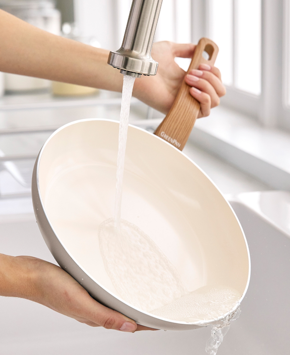 Greenpan Essence Ceramic Nonstick 10-piece Cookware Set In Taupe