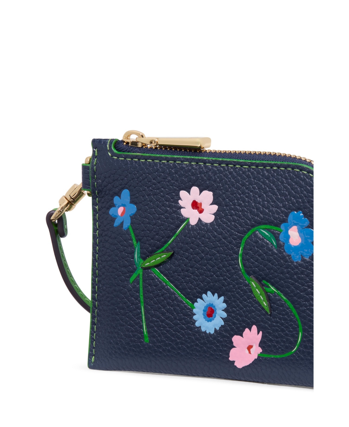 Kate Spade In The Garden Coin Card Case Wristlet In Parisian Navy Multi
