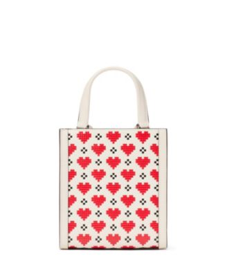Kate Spade New York Manhattan Pixel Hearts Mini Tote Bag - Macy's