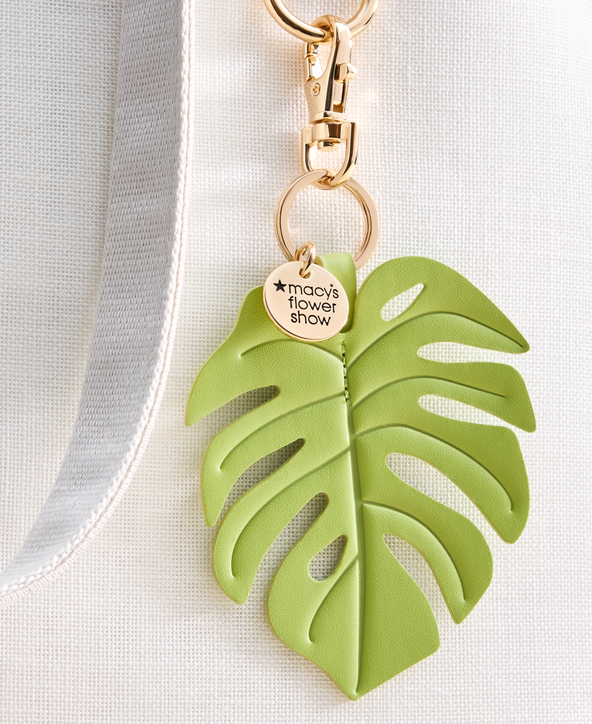 Macy's Flower Show Monstera Leaf Bag Charm, Exclusively At  In Green