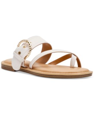 DV Dolce Vita - Women's Joolz Buckle Slip-On Flat Sandals