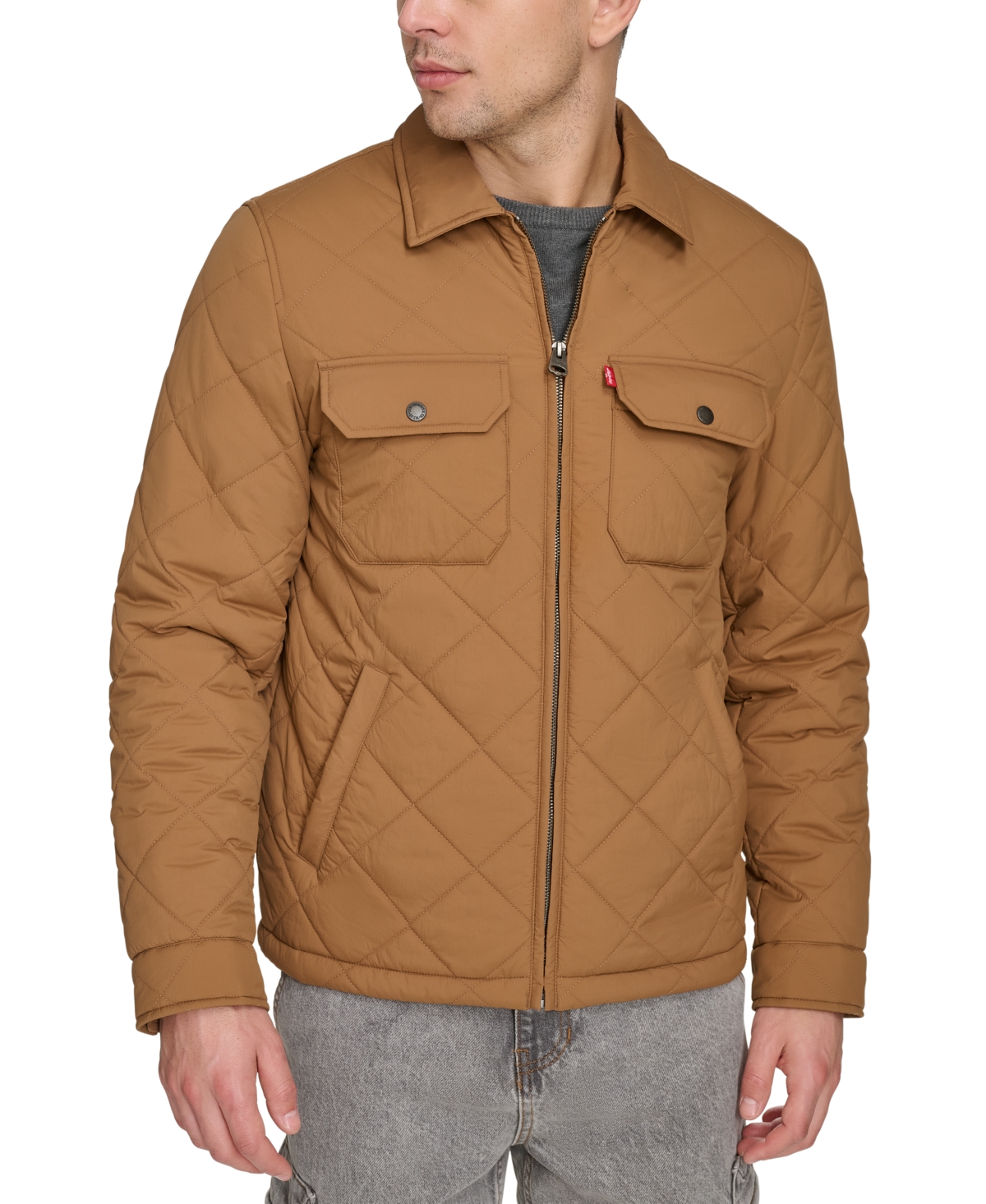 Levi's Men's Quilted Depot Jacket In Brown