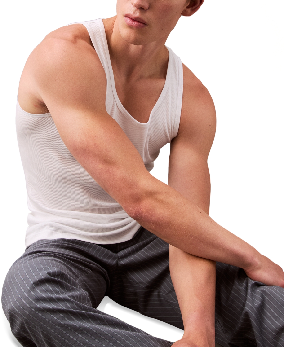 Calvin Klein Men's Cotton Classics 5-pack Tank Top In White
