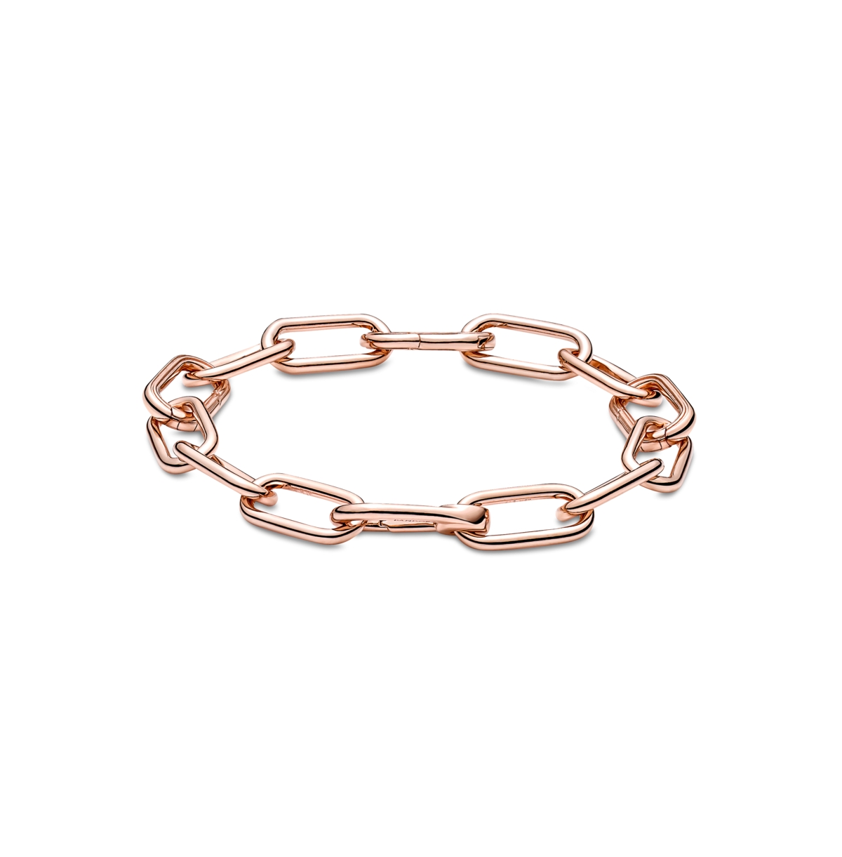 Pandora Gold-plated Medium-link Chain Bracelet In Rose Gold