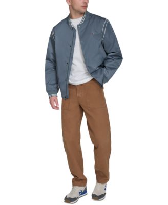 Men's Varsity Stripe Bomber Jacket