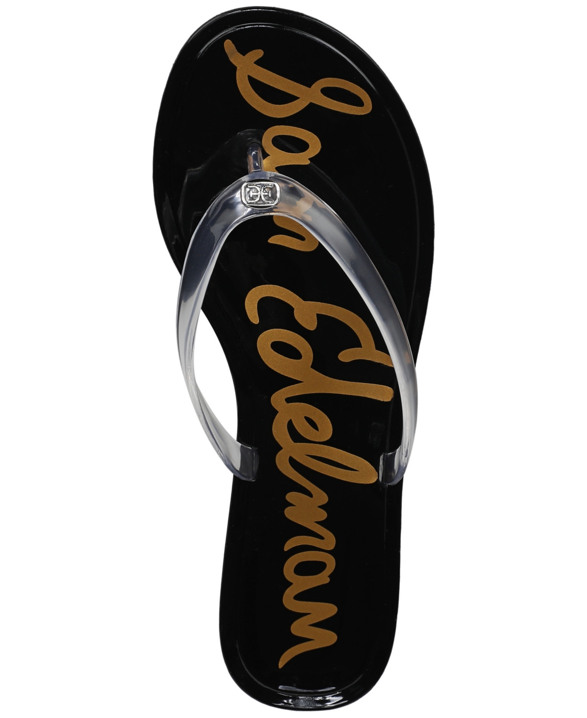Shop Sam Edelman Women's Dean Jelly Thong Flat Sandals In Clear Jelly