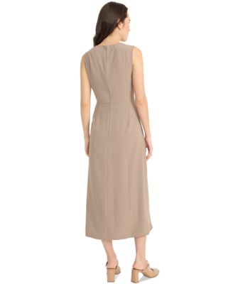 Women's Knot-Front Midi Dress