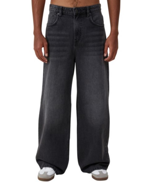 Мужские джинсы COTTON ON Super Baggy Jean, цвет: Чёрный