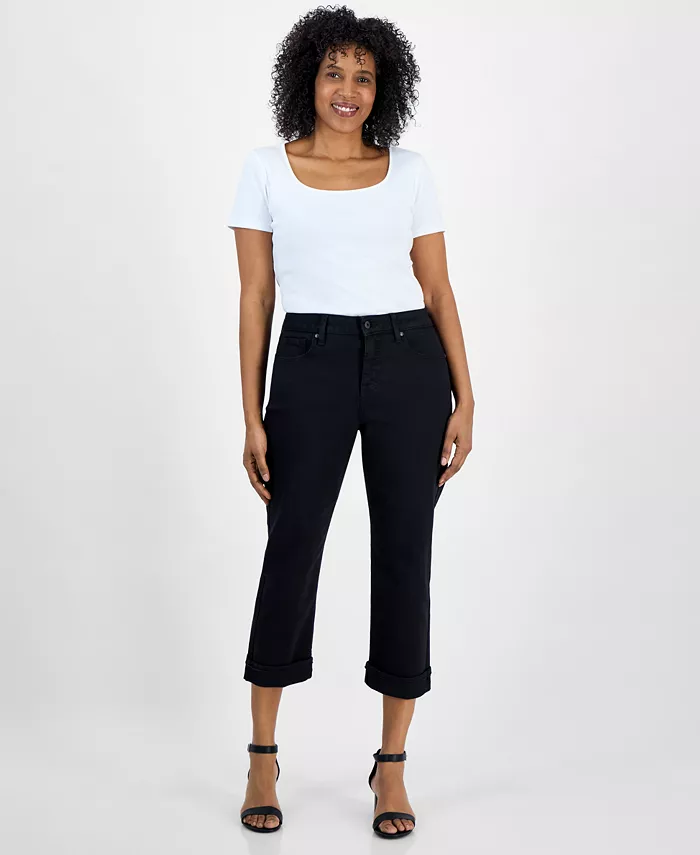 Women's Mid-Rise Curvy Capri Jeans - thumbnail 5