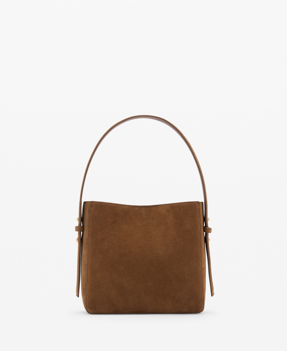 Mango Women's Suede Mini Shopper Bag In Leather