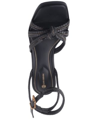 Women's Renaee Block Heel Woven Strappy Dress Sandals, Created for Macy's