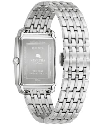Men's The Very Thought of You Frank Sinatra Special Edition Stainless Steel Bracelet Watch 30mm