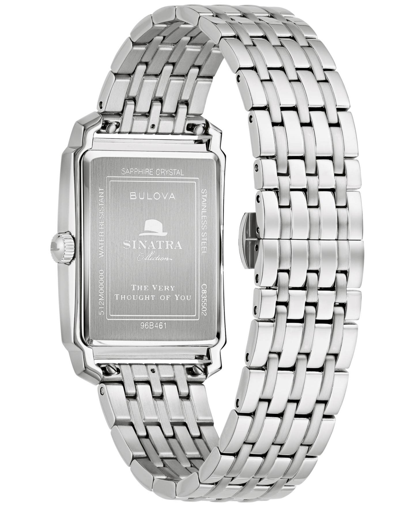 Мужские часы Bulova The Very Thought of You Frank Sinatra Special Edition Stainless Steel Bracelet Watch 30mm — фото 3