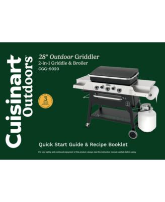 3-Burner Outdoor Propane Griddler with Broiler