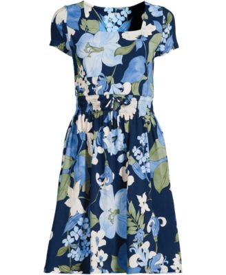 Women's Cotton Modal Smocked Waist Dress