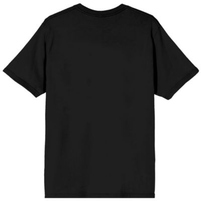 Men's Classic S Color Art Crew Neck Short Sleeve Black
