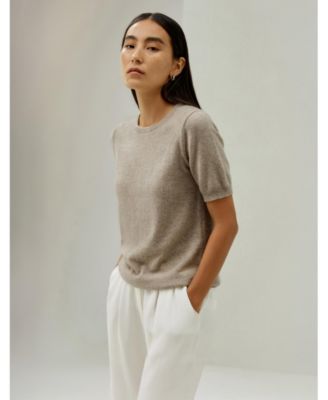 Women's Crew Neck Basic Knit Top