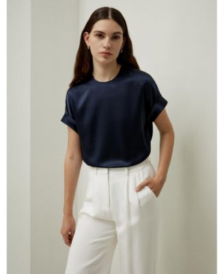 Women's Contemporary Oversized Silk Top