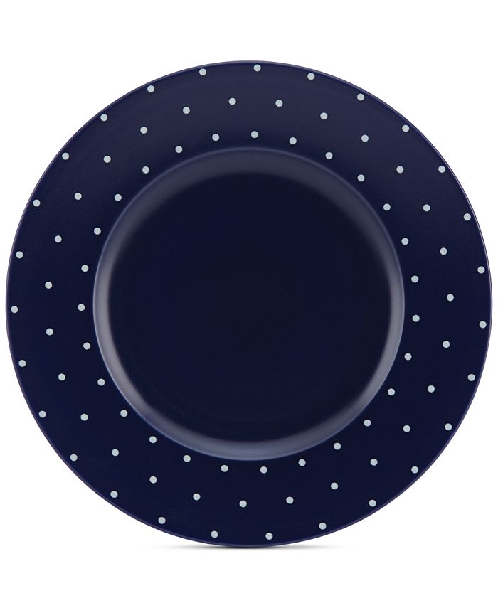 kate spade new york Larabee Dot Navy Collection Stoneware Dinner Plate